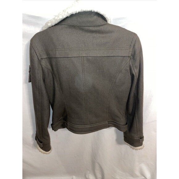 American Eagle Outfitters Women’s Fleece Jacket Size Medium Army Green Outdoors - Picture 8 of 12